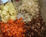 鶏ミンチと豆腐と根菜のふわふわハンバーグ作り方1写真