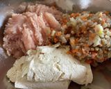 鶏ミンチと豆腐と根菜のふわふわハンバーグ作り方5写真
