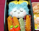 おねんねカビゴン弁当☆ポケモンキャラ弁作り方5写真