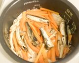 炊飯器×缶詰で楽々♪イワシの炊き込みご飯作り方5写真