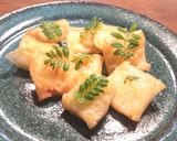簡単なおつまみ　豚ロース肉の一口春巻き作り方12写真