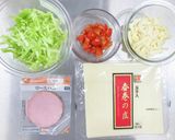 春巻きの皮で簡単！ブリトー♪作り方1写真
