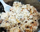 桜香る鶏肉と油揚げとしめじの炊き込みご飯作り方5写真