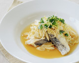 かんたんお魚料理！白身魚とネギの黒酢蒸し作り方6写真