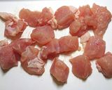 鶏むね裏技やわらかオリーブ焼き甘辛唐揚げ作り方1写真