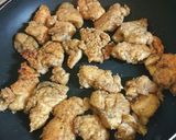 鶏むね裏技やわらかオリーブ焼き甘辛唐揚げ作り方6写真