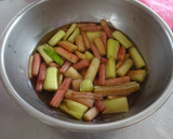 シャキシャキ食感　ずいきの酢の物作り方4写真