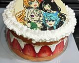 イチゴが見えてるショートケーキ作り方10写真