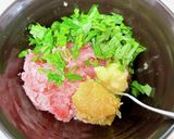まぐろのたたきで♪3分で出来るなめろう風作り方1写真