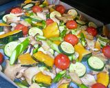 簡単放置で20分！彩野菜のオーブン焼き作り方3写真