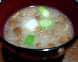 れんこんのトロトロすりながし味噌汁作り方7写真