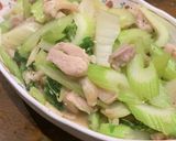 うます！セロリと鳥もも肉の紹興酒炒め作り方5写真