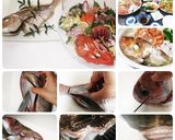 真鯛一尾食べ尽くし　塩焼き　刺身　鍋作り方30写真