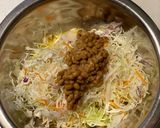 キャベツと納豆のお好み焼き風作り方3写真