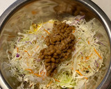 キャベツと納豆のお好み焼き風作り方3写真