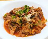 薄切り牛肉のトマト煮込みピッツァイオーラ作り方11写真