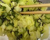 キャベツと胡瓜の塩昆布和え作り方11写真