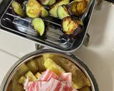 豚バラ肉と揚げ茄子のオイスターソース炒め作り方3写真