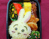 だるまうさぎ弁当☆ちいかわキャラ弁作り方8写真