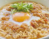 即席麺でスタミナらーめん【キャンプ飯】作り方3写真