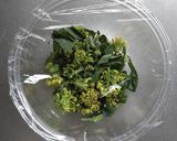 お弁当にも☆菜の花とベーコンの玉子焼き。作り方2写真