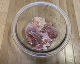 鶏と彩り野菜の黒酢あん作り方1写真