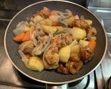 鶏と彩り野菜の黒酢あん作り方5写真