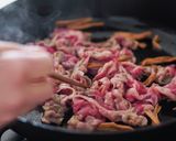 牛肉と金針菜と絹さやの炒め作り方4写真
