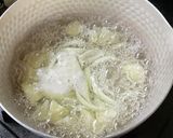 あおさとじゃがいもと玉葱の減塩味噌汁作り方3写真