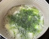 あおさとじゃがいもと玉葱の減塩味噌汁作り方4写真