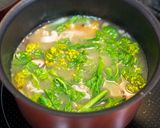 【無添加】菜の花の豚汁 ゆで汁を使って作り方7写真