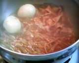 ゆで卵と豚肉の照り味噌煮作り方5写真