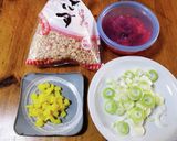 米粉のネギ玉子焼作り方1写真