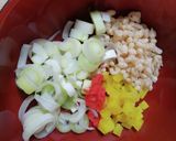 米粉のネギ玉子焼作り方4写真