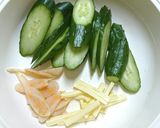 3分きゅうりとチーカマとチーズのマヨ和え作り方1写真