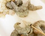 米粉でエビとアスパラのオーロラソース和え作り方1写真