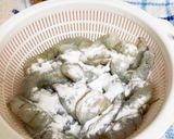 米粉でエビとアスパラのオーロラソース和え作り方2写真