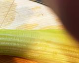 簡単　タコとセロリのパスタ作り方1写真