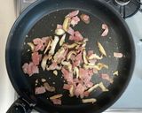 きのことベーコンのクリームパスタ作り方3写真