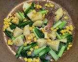 じゃがいもと小松菜の白だしバターソテー作り方4写真