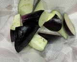 米粉活用　ナスの素揚げ作り方3写真