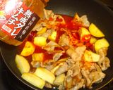 サツマイモと豚バラのキムチ炒め✨米粉料理作り方4写真
