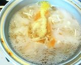 きのこで菌活 えのきと小松菜のすまし汁作り方2写真