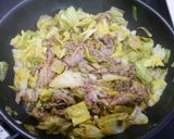 簡単！春キャベツの肉みそ炒め作り方4写真