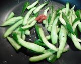 きゅうりと豚肉の四川風味噌炒め作り方3写真