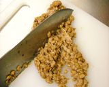 生の春菊　からし納豆おろし和え作り方1写真