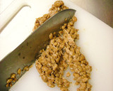 生の春菊　からし納豆おろし和え作り方1写真