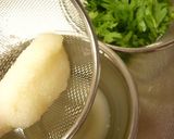 生の春菊　からし納豆おろし和え作り方2写真
