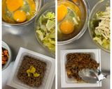 甘辛キャベツと納豆キムチ－ズの玉子包み作り方3写真