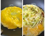 甘辛キャベツと納豆キムチ－ズの玉子包み作り方4写真